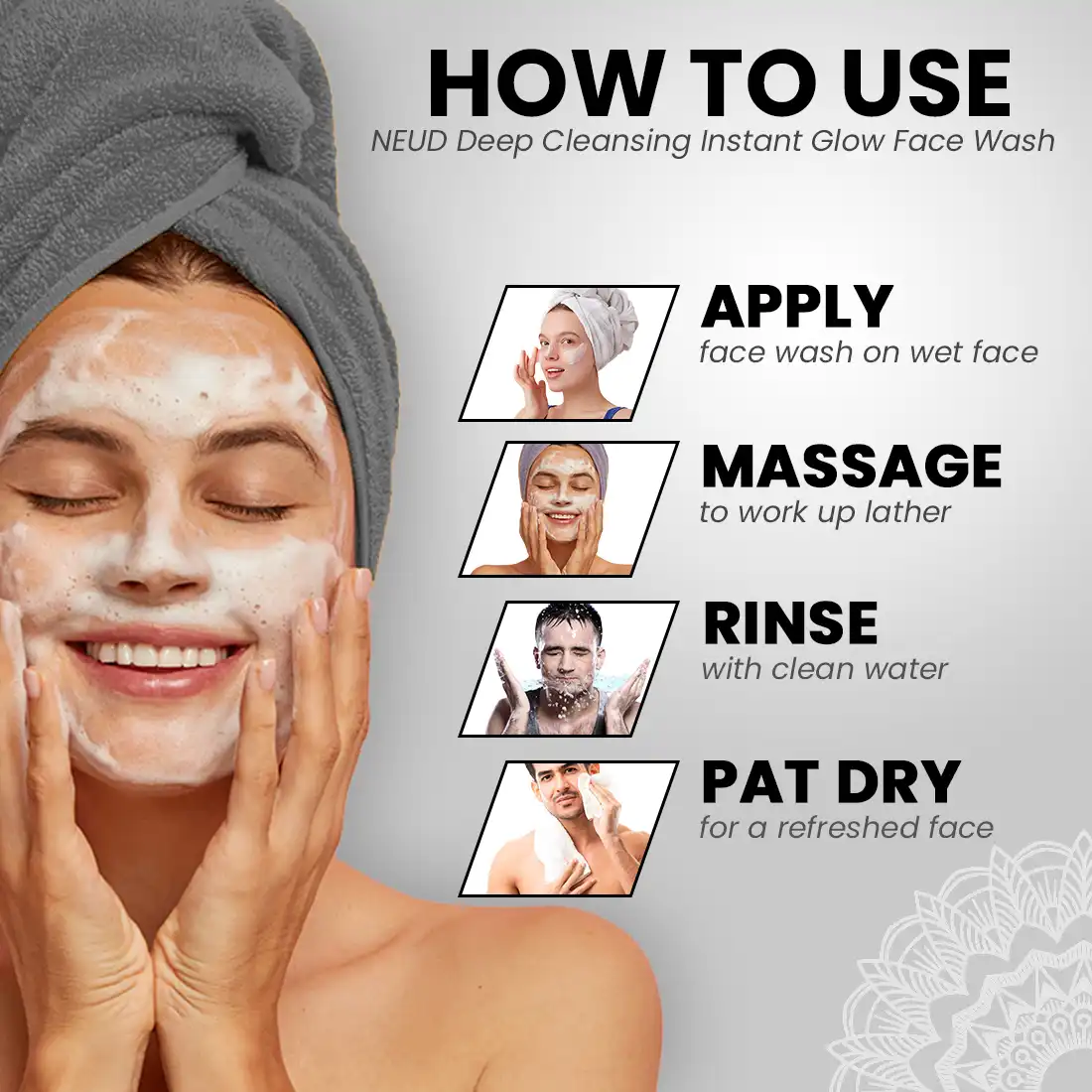 QNanofair Charcoal Face wash 100ml